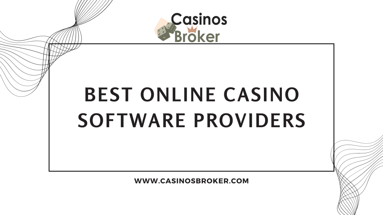 Beste aanbieders van online casinosoftware