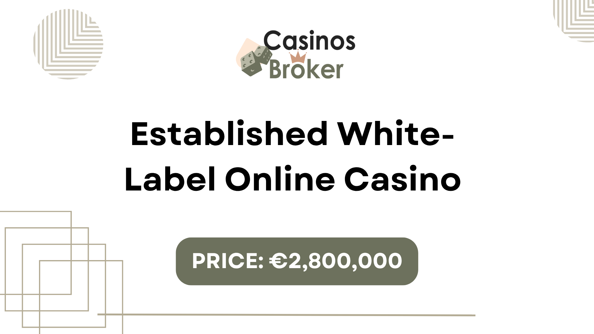 Casino en línea de etiqueta blanca establecida
