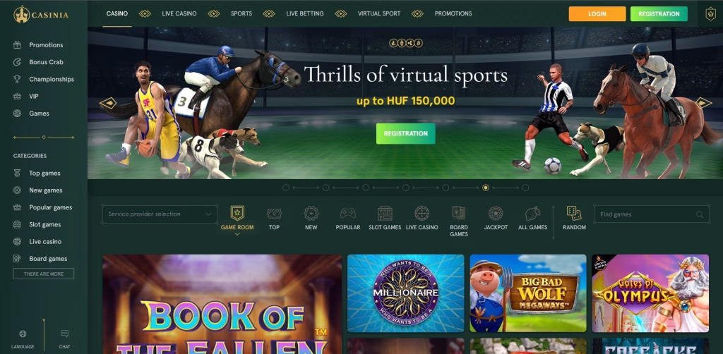Casinia Casino Review