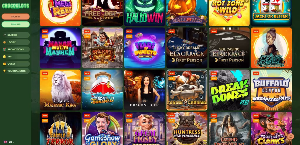Игры казино CrocoSlots