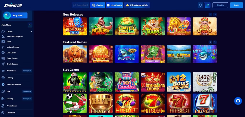 Sharkroll casinospellen