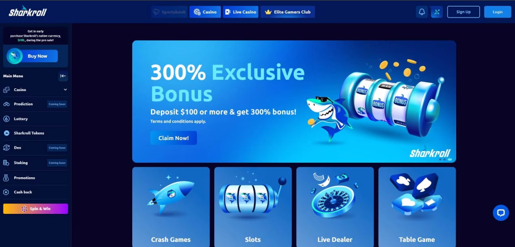 Sharkroll Casino recensie