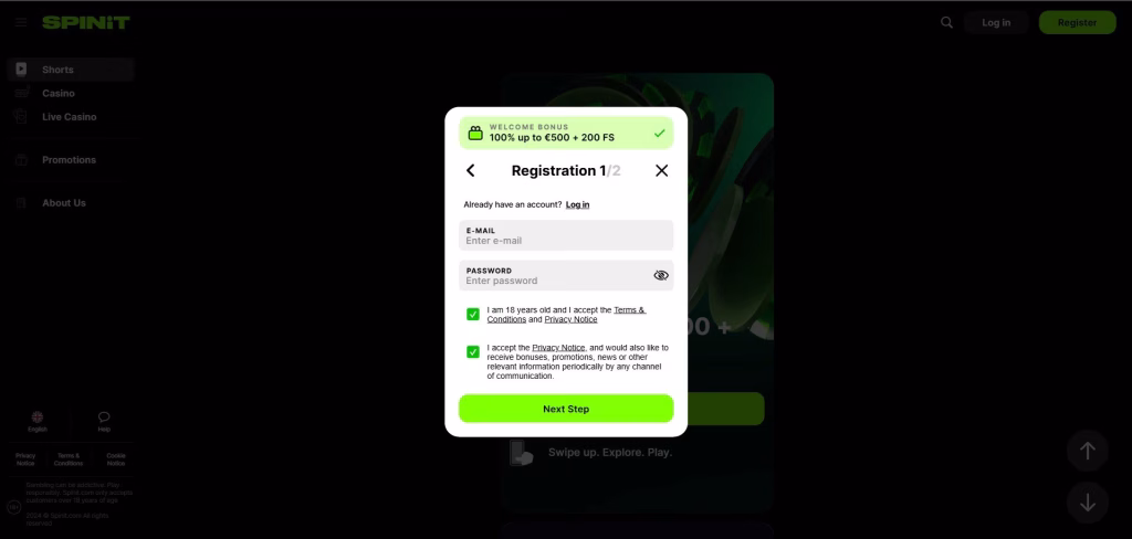 Spinit Casino Aanmelden