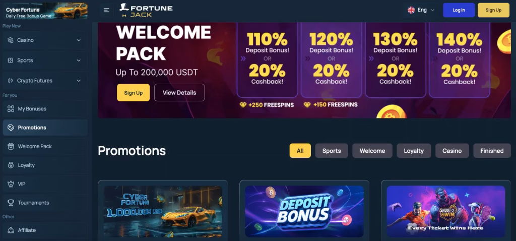 Fortunejack-bonussen