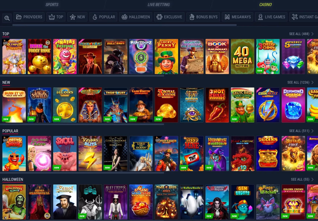 Rabona Casino: spelaanbod en aanbieders