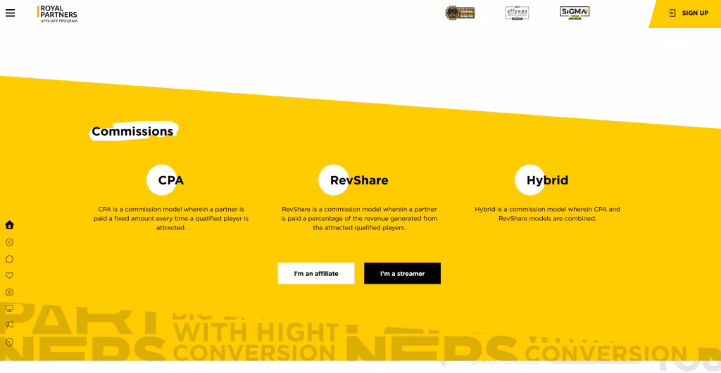 комисионни от кралски партньори