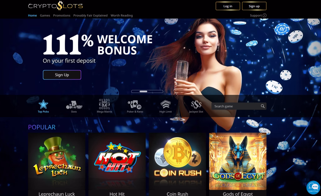 cryptoslots homepage