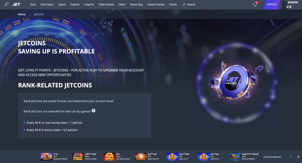 jet casino jetcoins
