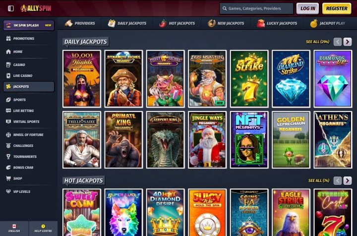 allyspin casino slot games