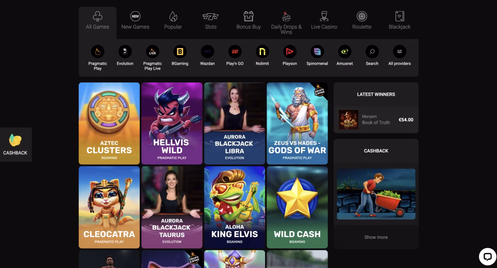 Betchan casinospellen