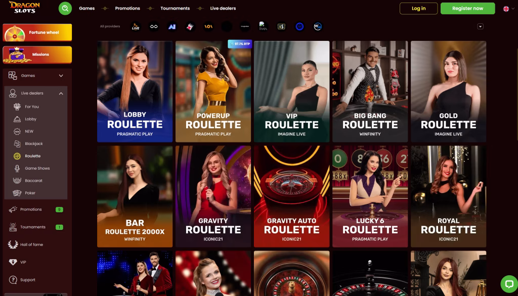 dragonslots casino roulette