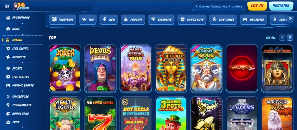 sg casino slot games