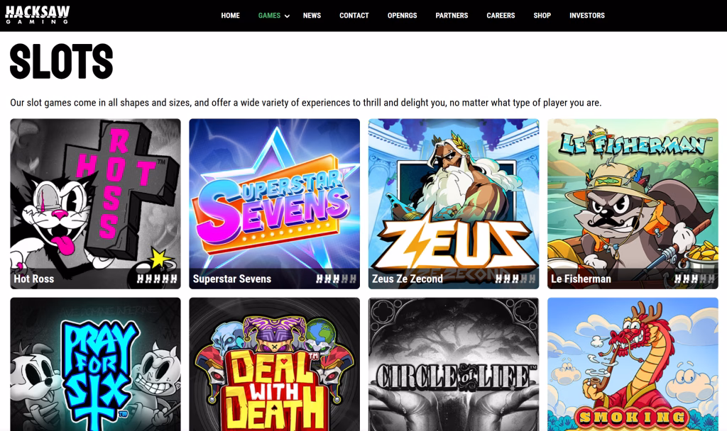 Permainan slot Hacksaw Gaming