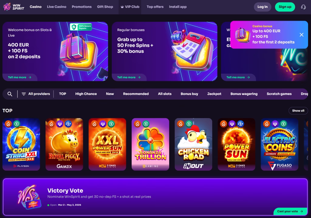winspirit casino review 2026