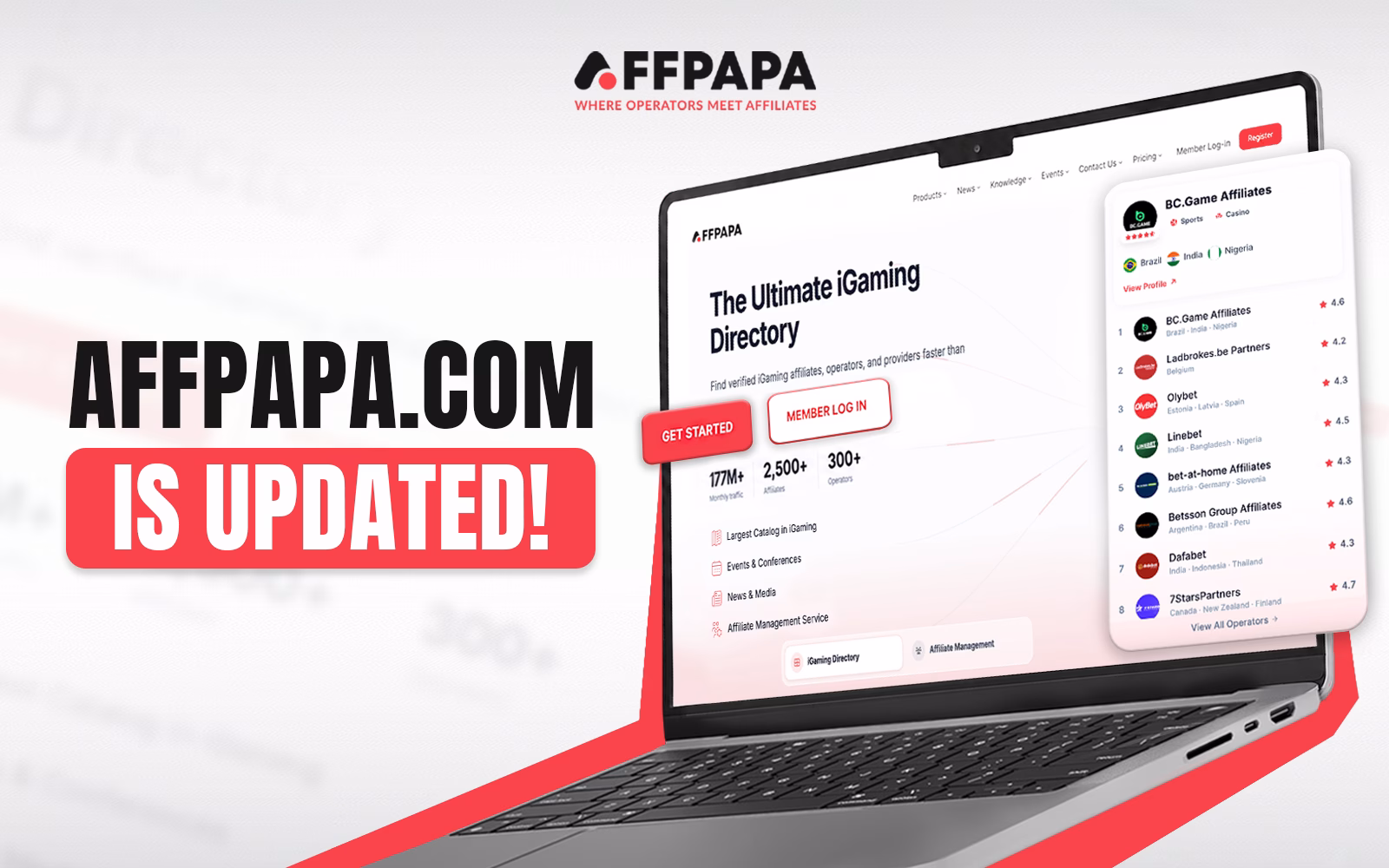 AffPapa.com got a major upgrade with new visibility features